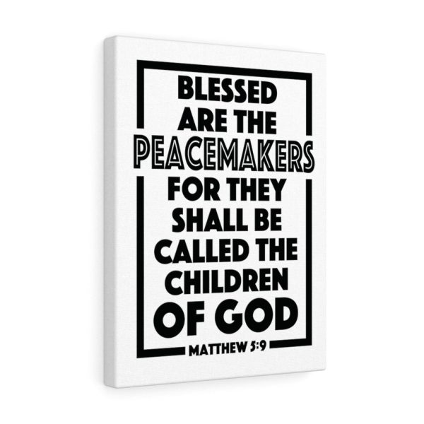 Scripture Canvas The Children Of God Matthew 5:9 Christian Bible Verse Meaningful Framed Prints, Canvas Paintings - Image 6