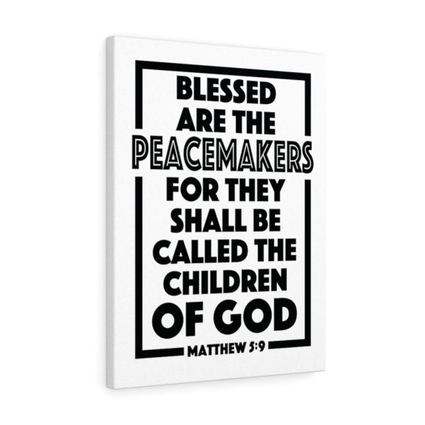 Scripture Canvas The Children Of God Matthew 5:9 Christian Bible Verse Meaningful Framed Prints, Canvas Paintings - Image 8