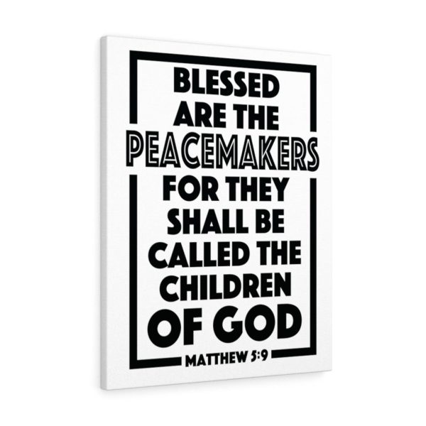 Scripture Canvas The Children Of God Matthew 5:9 Christian Bible Verse Meaningful Framed Prints, Canvas Paintings - Image 2