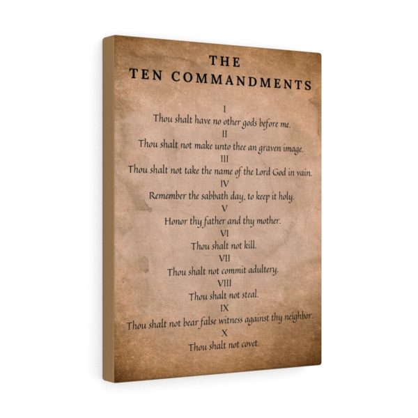 Scripture Canvas 10 Commandments Christian Bible Verse Meaningful Framed Prints, Canvas Paintings - Image 2