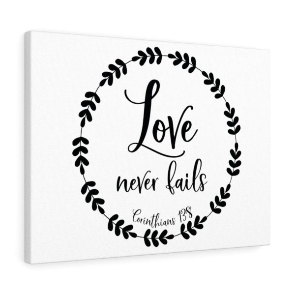 Scripture Canvas Love Never Fails Corinthians 13:8 Christian Bible Verse Meaningful Framed Prints, Canvas Paintings - Image 7