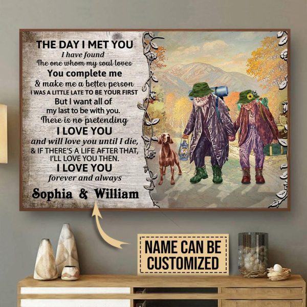 here Gifts Personalized Camping I Met You Canvas Home Decor - Image 2