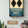 Skiing Most Difficult Experts Only Personalized Canvas Sport Gallery Canvas Painting Gift For Skier Skiing Lover Canvas Gallery Painting Wrapped Canvas Framed Prints, Canvas Paintings - Image 2