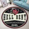 Hell Bent Rat Rods Round Mat Round Floor Mat Room Rugs Carpet Outdoor Rug Washable Rugs - Image 4