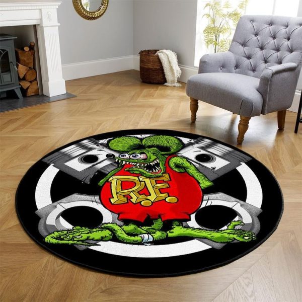 Rat Fink Living Room Round Mat Circle Rug - Image 5