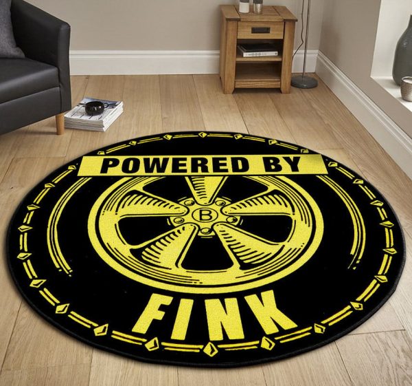 Power By Fink Hot Rod Round Mat Round Floor Mat Room Rugs Carpet Outdoor Rug Washable Rugs - Image 2