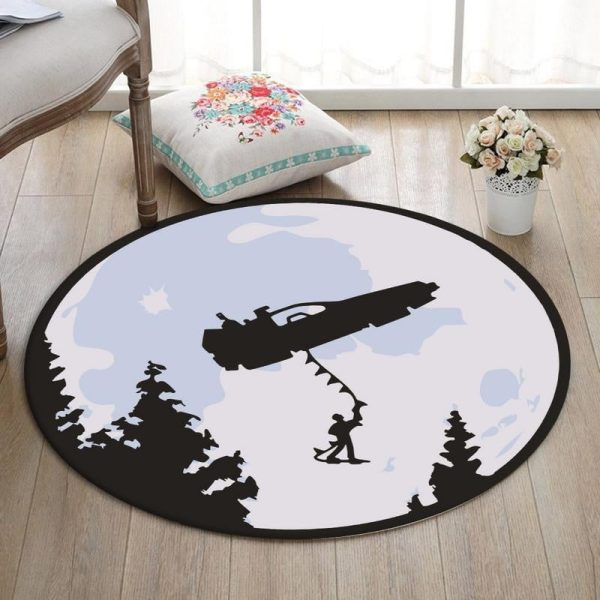 Btf Living Room Round Mat Circle Rug Back To The Future Marty Mcfly Delorean Dmc Bttf - Image 5