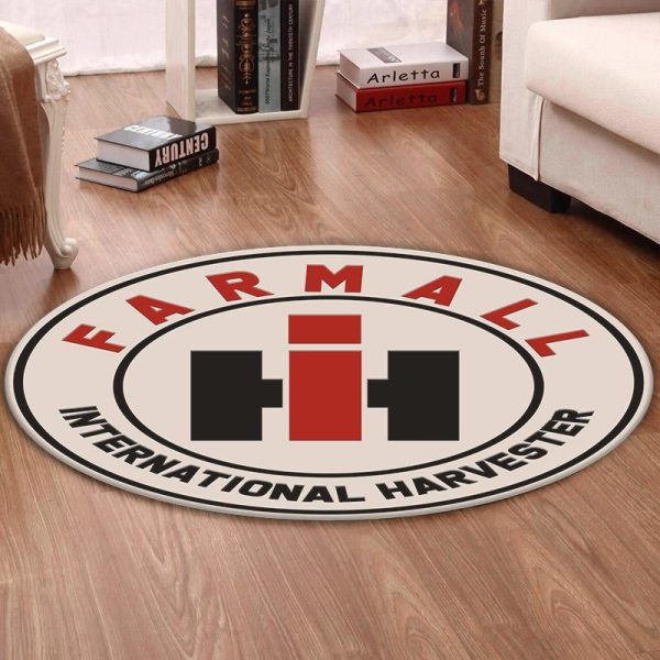 Farmall Living Room Round Mat Circle Rug Farmall Farmer - Image 6