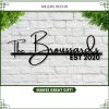 Personalized Family Name Sign, Metal Last Name Sign