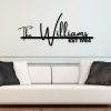 Personalized Family Name Sign, Metal Last Name Sign - Image 2