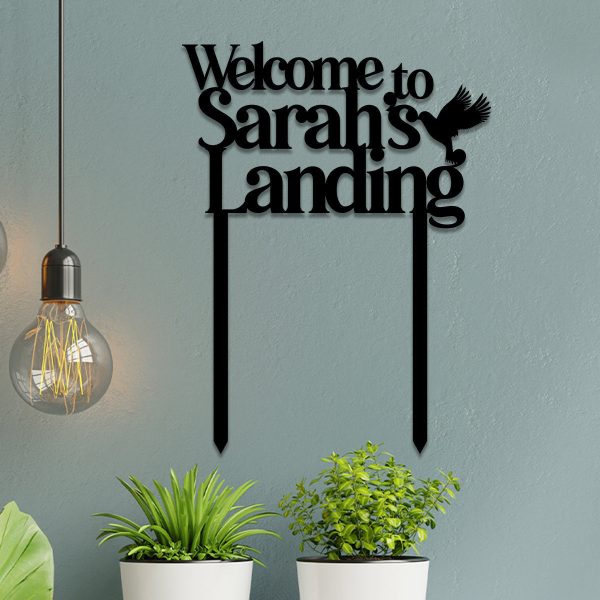 Personalized Hummingbird Metal Garden Sign, Custom Outdoor Garden Stak - Image 2