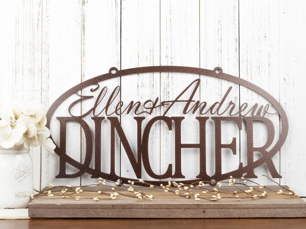 Family Name Metal Sign, Last Name Sign, Custom Sign, Personalized Sign - Image 2