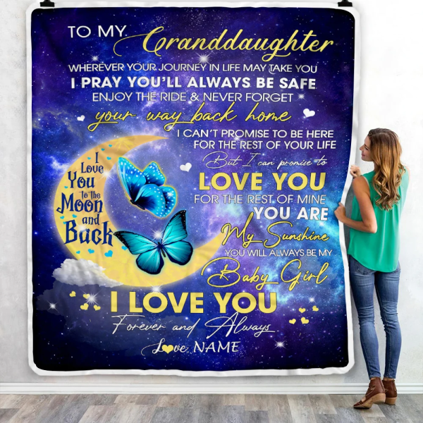 Personalized To My Granddaughter From Grandma Grandpa Blanket You Are - Image 5