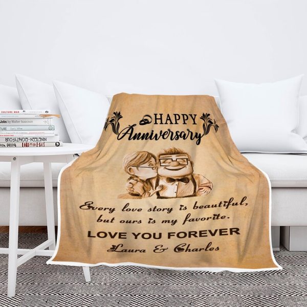 Anniversary Couples Blanket, Couples Fleece Blanket Gift For Birthday, - Image 7