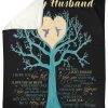 I Love You So Much Perfect Gift From Wife To Husband Fleece Blanket