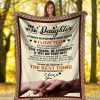 My Dear Daughter Dad And Daughter Holding Hand Fleece Blanket