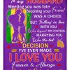 Vietnam Veteran To My Husband Fleece Blanket - Image 3