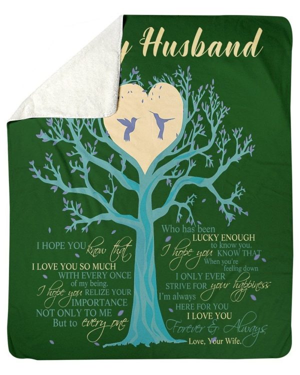 I Love You So Much Perfect Gift From Wife To Husband Fleece Blanket - Image 2