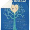 I Love You So Much Perfect Gift From Wife To Husband Fleece Blanket - Image 4