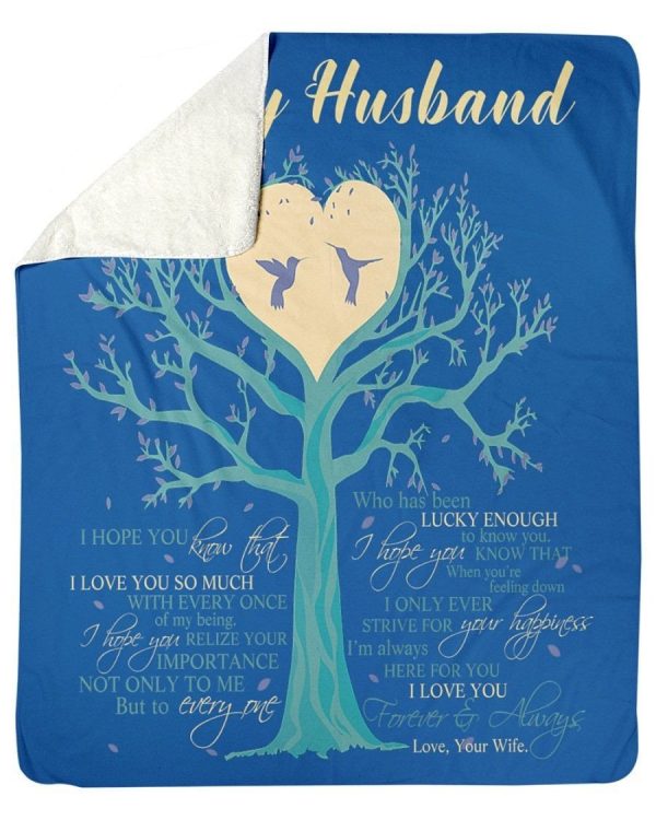 I Love You So Much Perfect Gift From Wife To Husband Fleece Blanket - Image 4