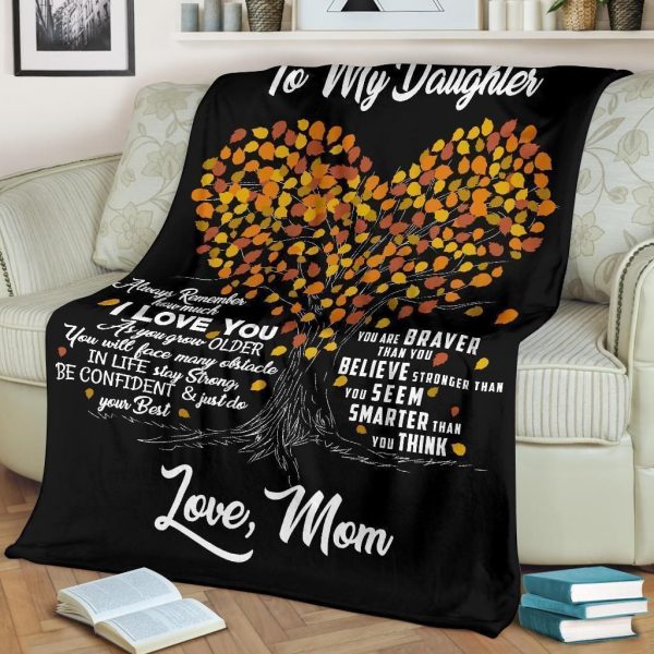 Daughter Alway Remember How Much I Love You Fleece Blanket - Image 4