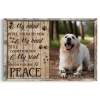 Personalized Canvas Prints, Custom Photo, Customize At Peace Dog, Dog Gift, Dog Lover Gift Dem Canvas - Image 5