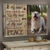 Personalized Canvas Prints, Custom Photo, Customize At Peace Dog, Dog Gift, Dog Lover Gift Dem Canvas