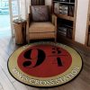 9 3/4 Kings Cross Station Train Living Room Round Mat Circle Rug