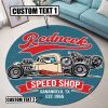 Personalized Speed Shop Round Mat Round Floor Mat Room Rugs Carpet Outdoor Rug Washable Rugs - Image 4