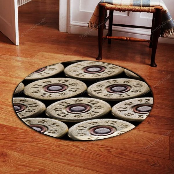 Hunting 12 Guage Round Rug, Carpet 10555 - Image 3